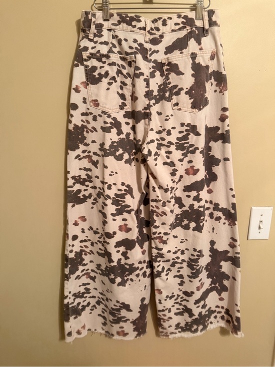 Pilcro Denim - Wide Leg Pilcro Brand Cow Print Jeans